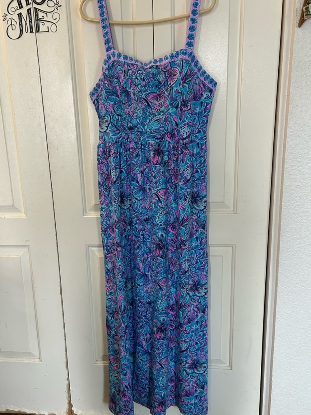 Lilly Pulitzer Marisol Maxi Dress Beach Tropical Vibrant Size 12 - Picture 1 of 12